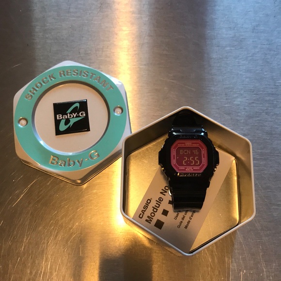 baby g shock black pink